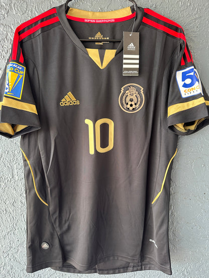Mexico 2011 Giovani Dos Santos #10 Black Soccer Jersey Men