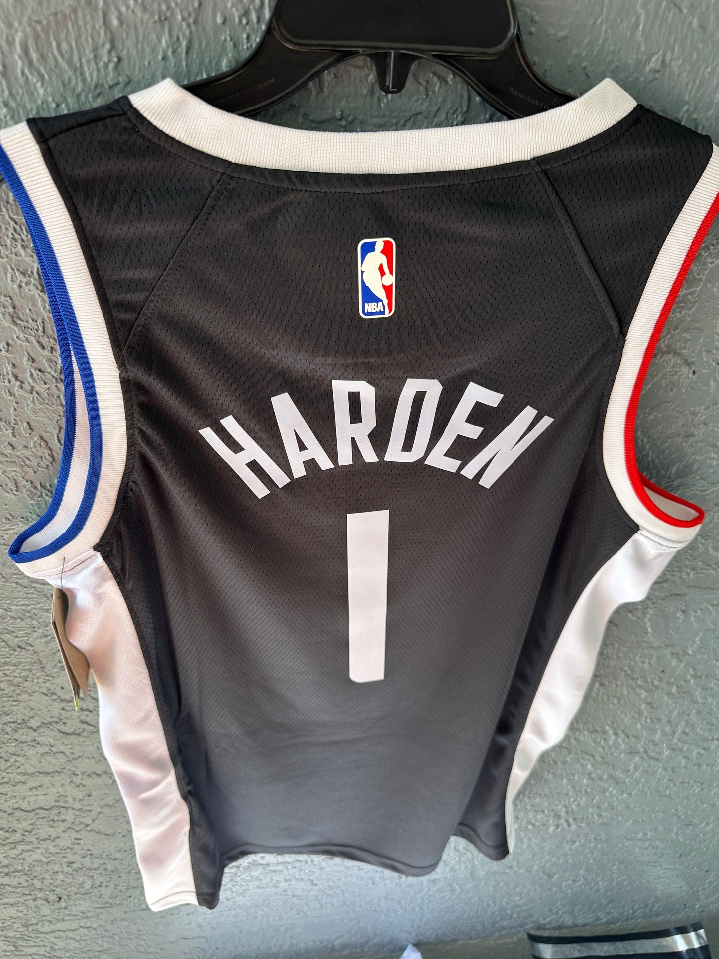 Los Angeles James Harden #1 2024/25 Black Basketball Jersey Men Size