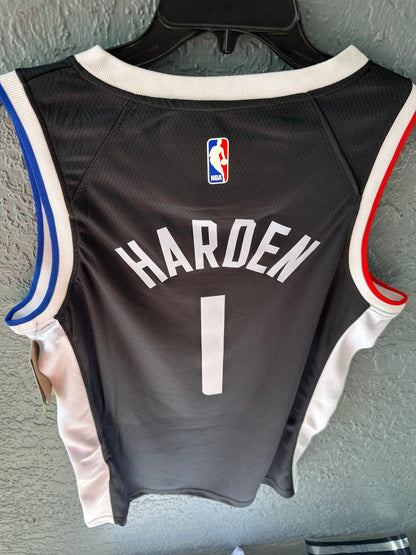 Los Angeles James Harden #1 2024/25 Black Basketball Jersey Men Size