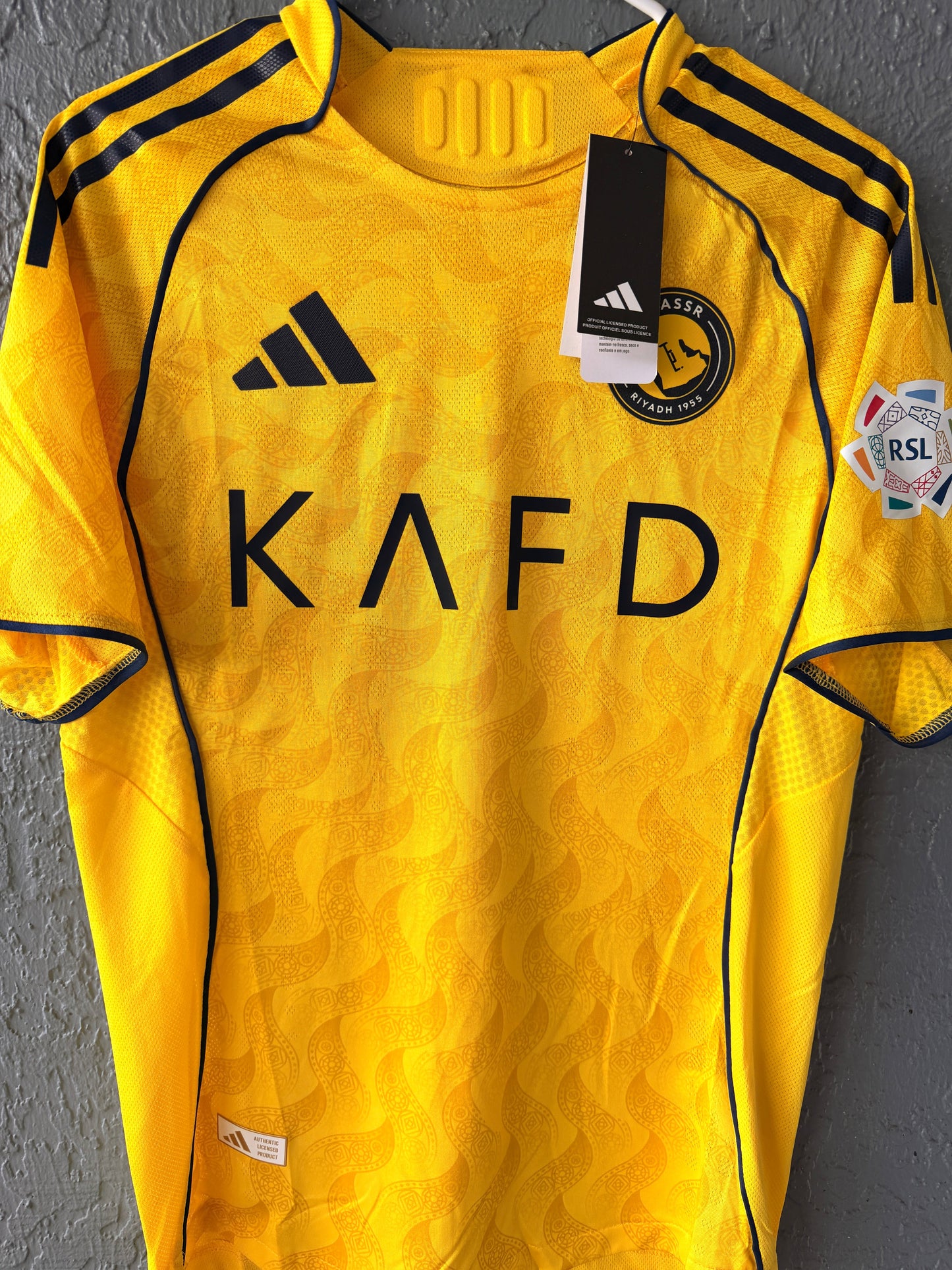 Al Nassr Cristiano Ronaldo #7 Player Version Jersey 2025/26 Home Yellow Men