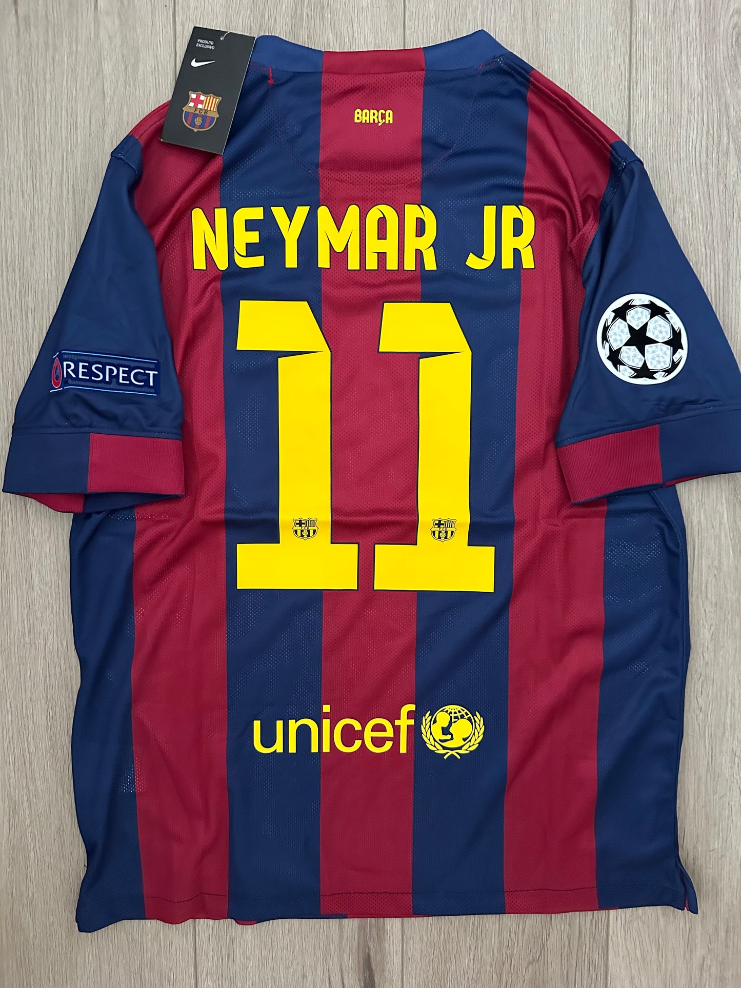 Soccer Jersey Barcelona 2015 Final UEFA Neymar Jr #11  Regular Size Blaugrana