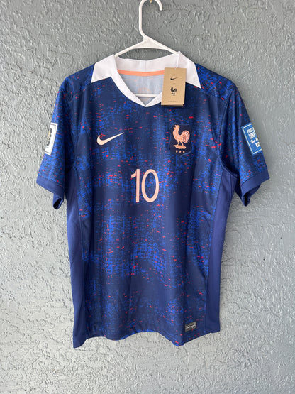 France Kylian Mbappe #10 2026 Blue Soccer Jersey Men