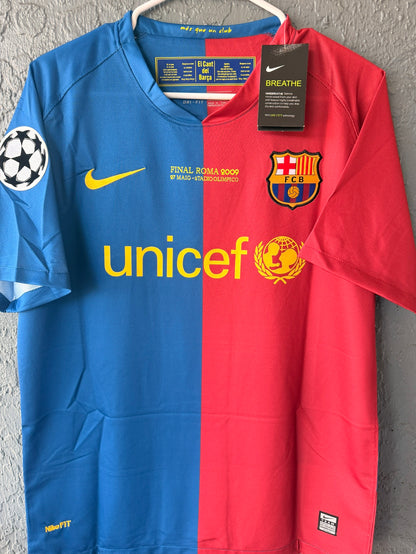 Barcelona Lionel Messi #10 Final 2009 Home Soccer Jersey Regular Men Size