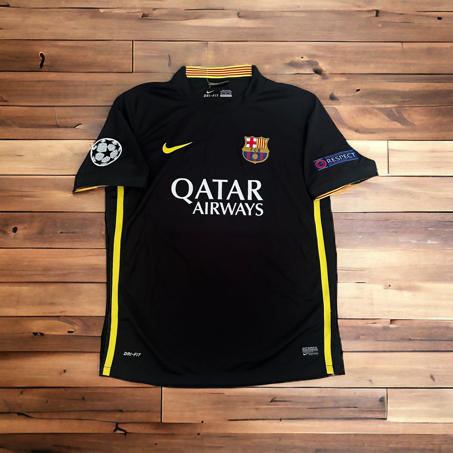Barcelona Retro Jersey 2013/14 Away Black – Lionel Messi – Men’s Large