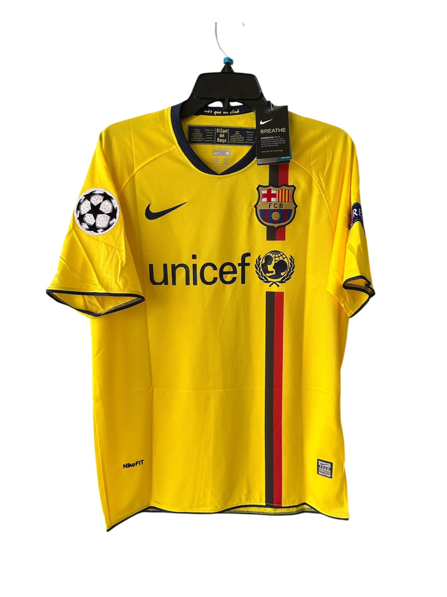 Barcelona 2009 Away Andres Iniesta #8 Soccer Jersey Men Size
