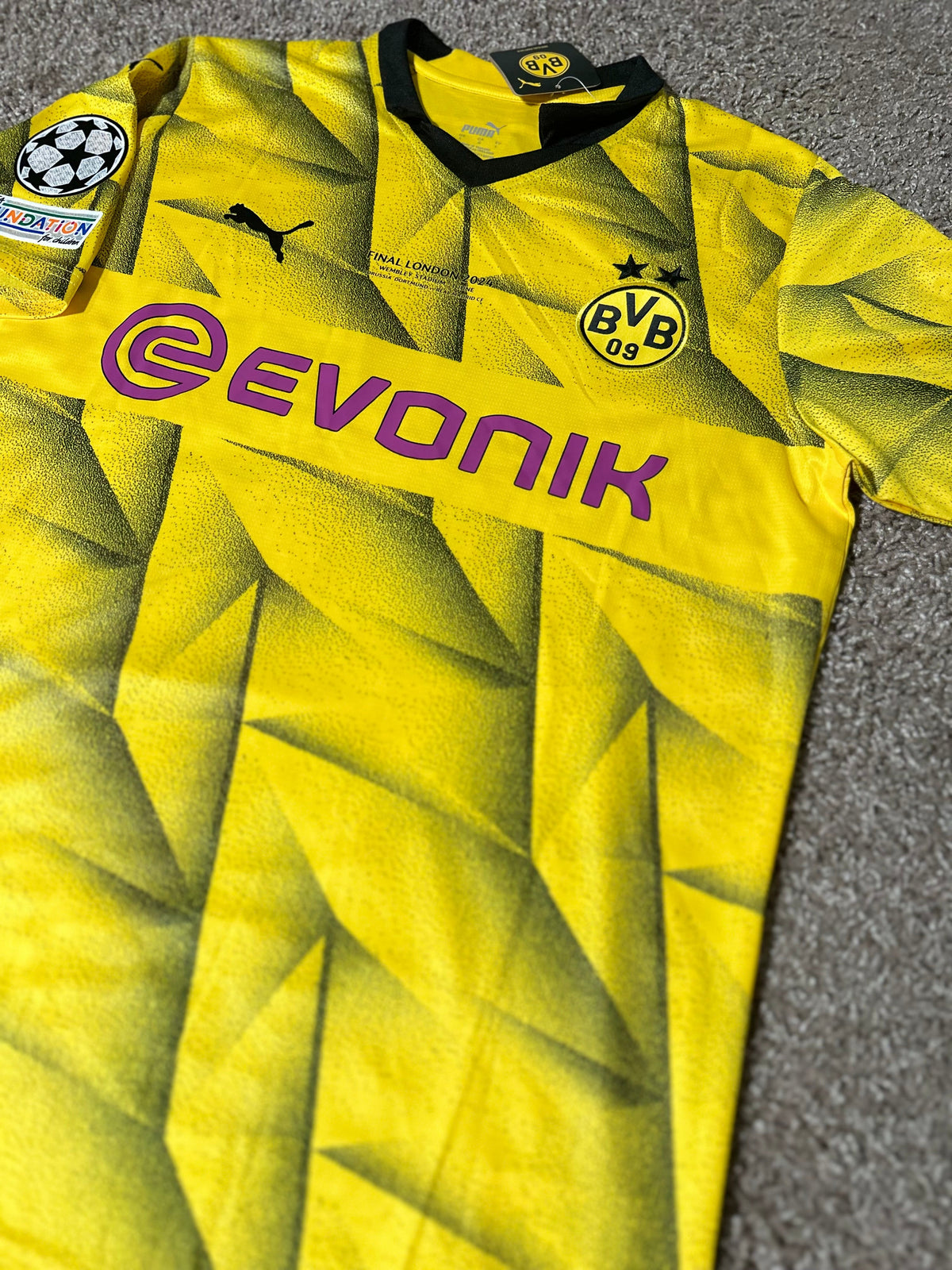 Borussia Dortmund Soccer Jersey 23/24 Yellow Men Size Football