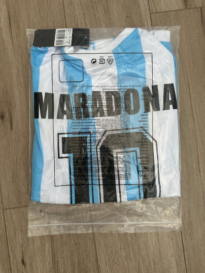 Argentina Diego Maradona #10 1986 Home Blue Retro Soccer Jersey Men