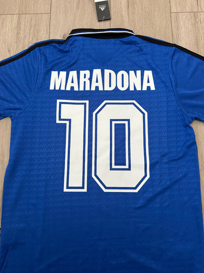 Argentina 1994 Away Retro Soccer Jersey Diego Maradona #10 Men’s Blue