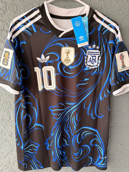 Argentina Messi #10 2026 Away Blue Soccer Jersey Men Size