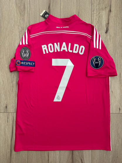 Real Madrid Cristiano Ronaldo #7 2014/15 Pink Away Soccer Jersey Men
