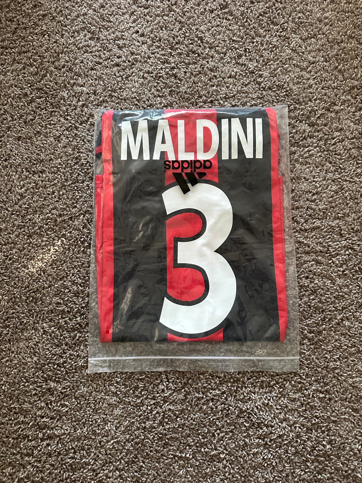 Milan 2000/01 Soccer Jersey Paolo Maldini Retro Men Size
