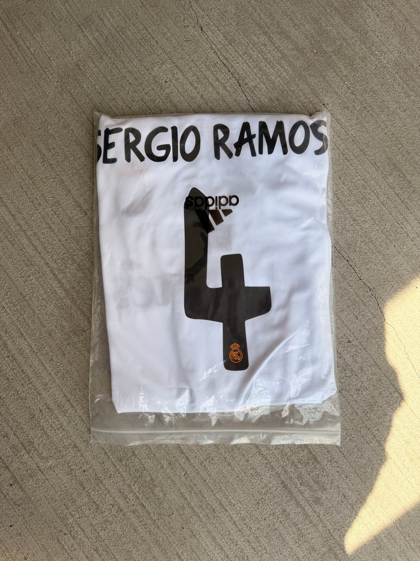 Real Madrid Sergio Ramos #4 Retro Soccer Jersey 2014 Final White Long Sleeves