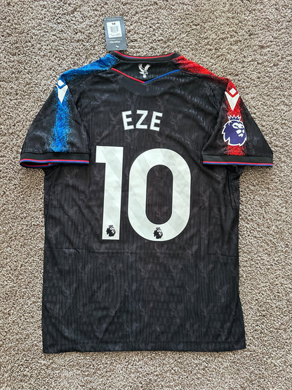 Crystal Palace 24/25 Away Black Soccer Jersey Eze #10 Player Version Premier