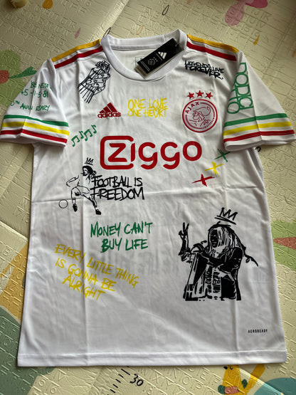 Bob Marley Special Edition White Soccer Style Jersey Men 2025