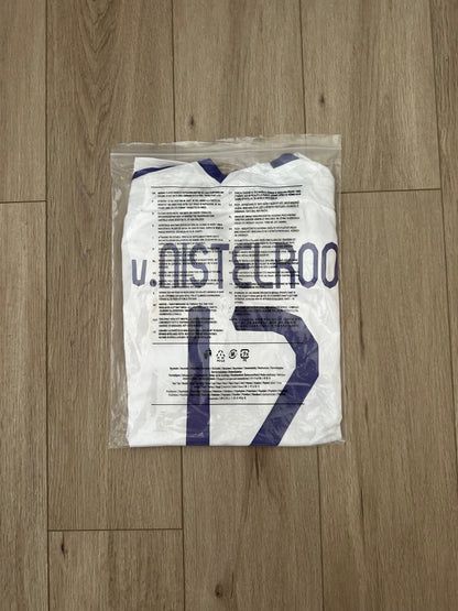 Real Madrid 2007/08 Home Retro Soccer Jersey – Ruud van Nistelrooy #17 – White – Men’s