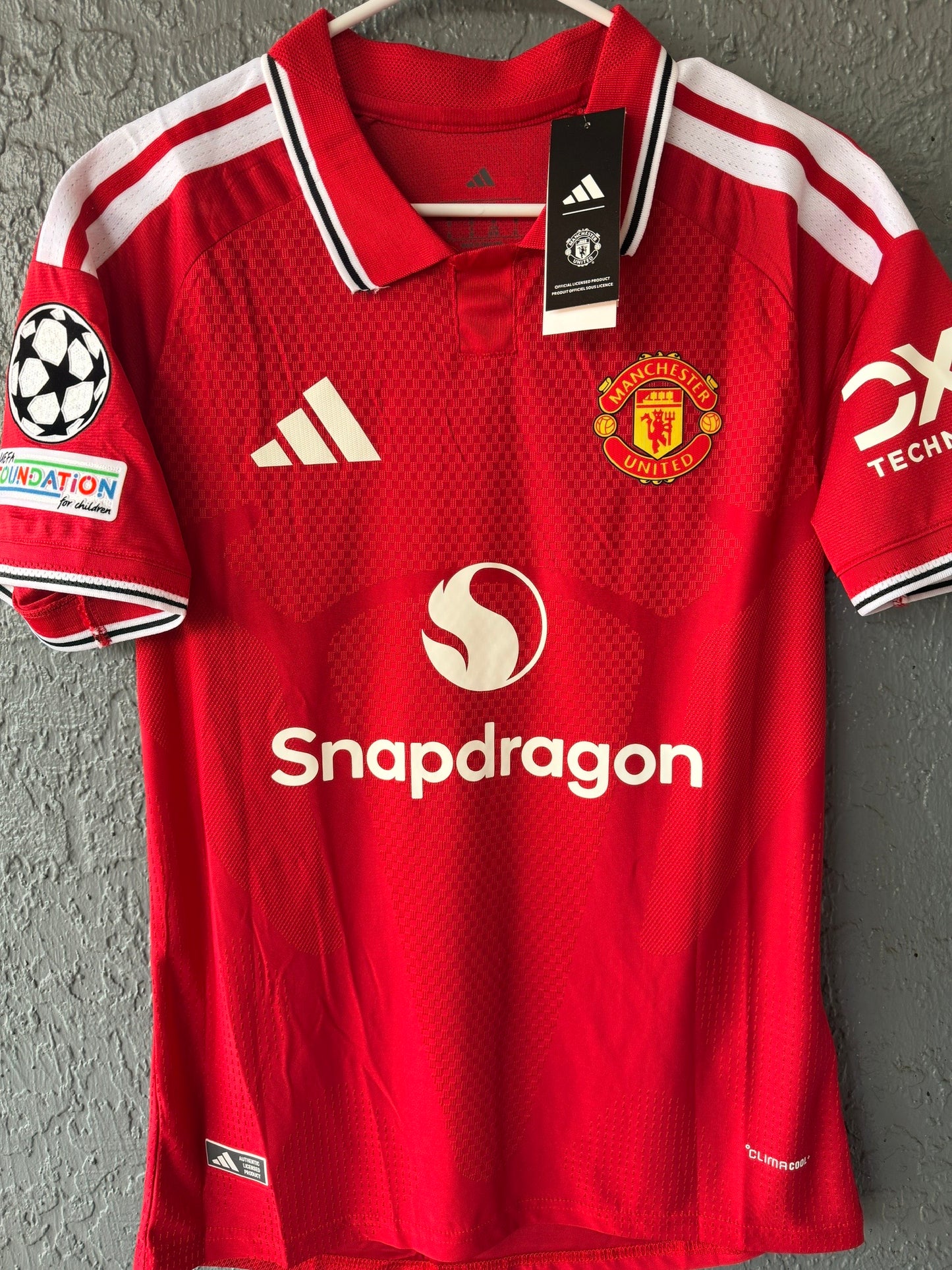 Manchester United Mbeumo #17 2026/27 Home Red Soccer Jersey Player Version Men Size