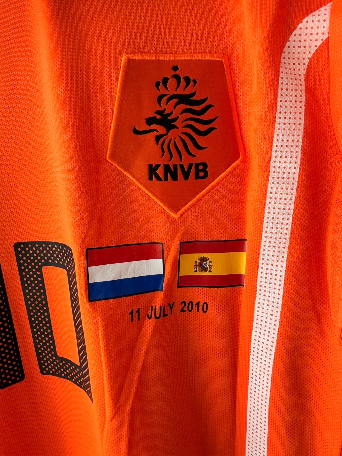 Netherlands Wesley Sneijder #10 Final 2010 Orange Soccer Jersey Men