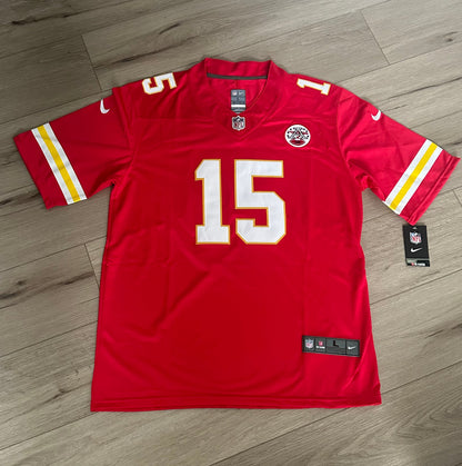 Kansas City Chiefs Patrick Mahomes Red American Football Jersey Men Plus Size