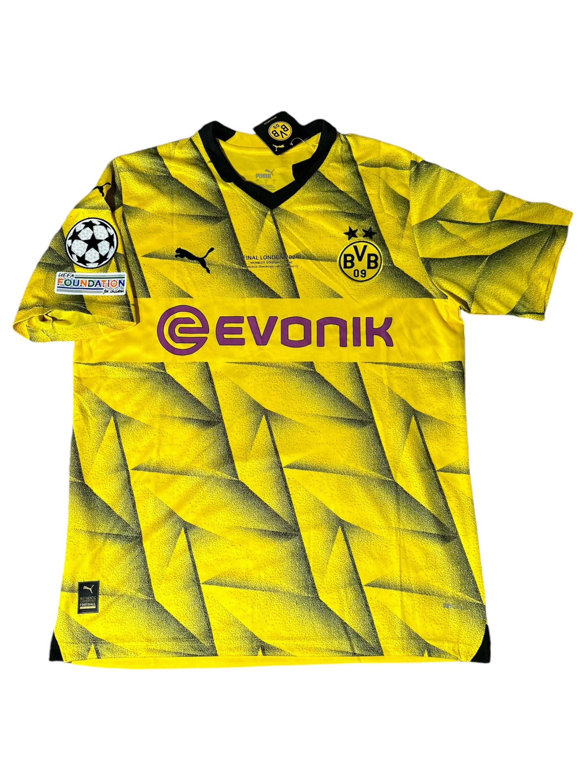 Borussia Dortmund Soccer Jersey 23/24 Yellow Men Size Football