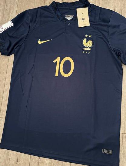 France 2022 Retro Soccer Jersey – Mbappe #10 | Pre-Order | Blue