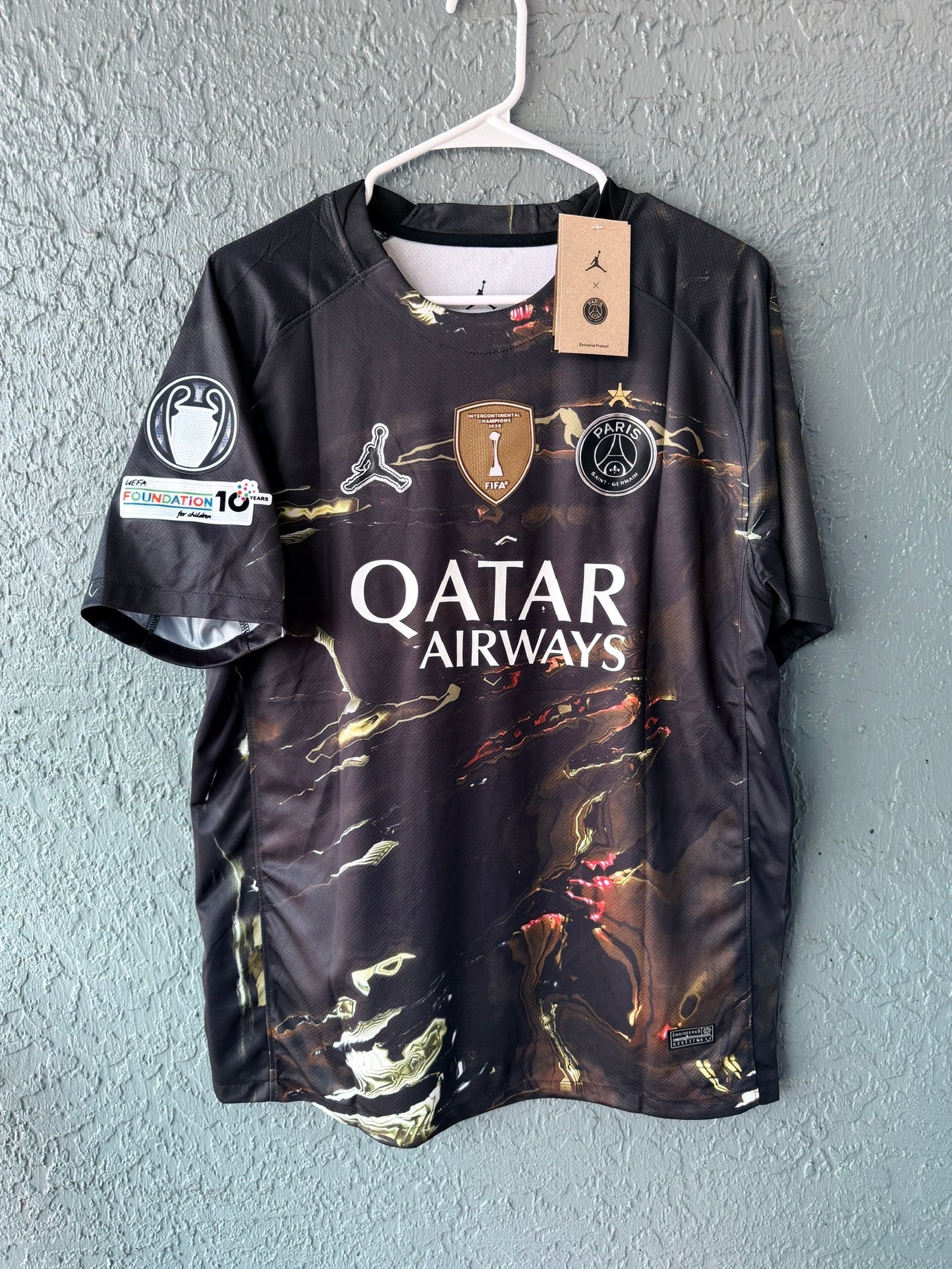PSG Vitinha #17 2025/26 Special Edition Black Soccer Jersey Men Size