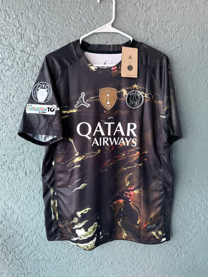 PSG Vitinha #17 2025/26 Special Edition Black Soccer Jersey Men Size