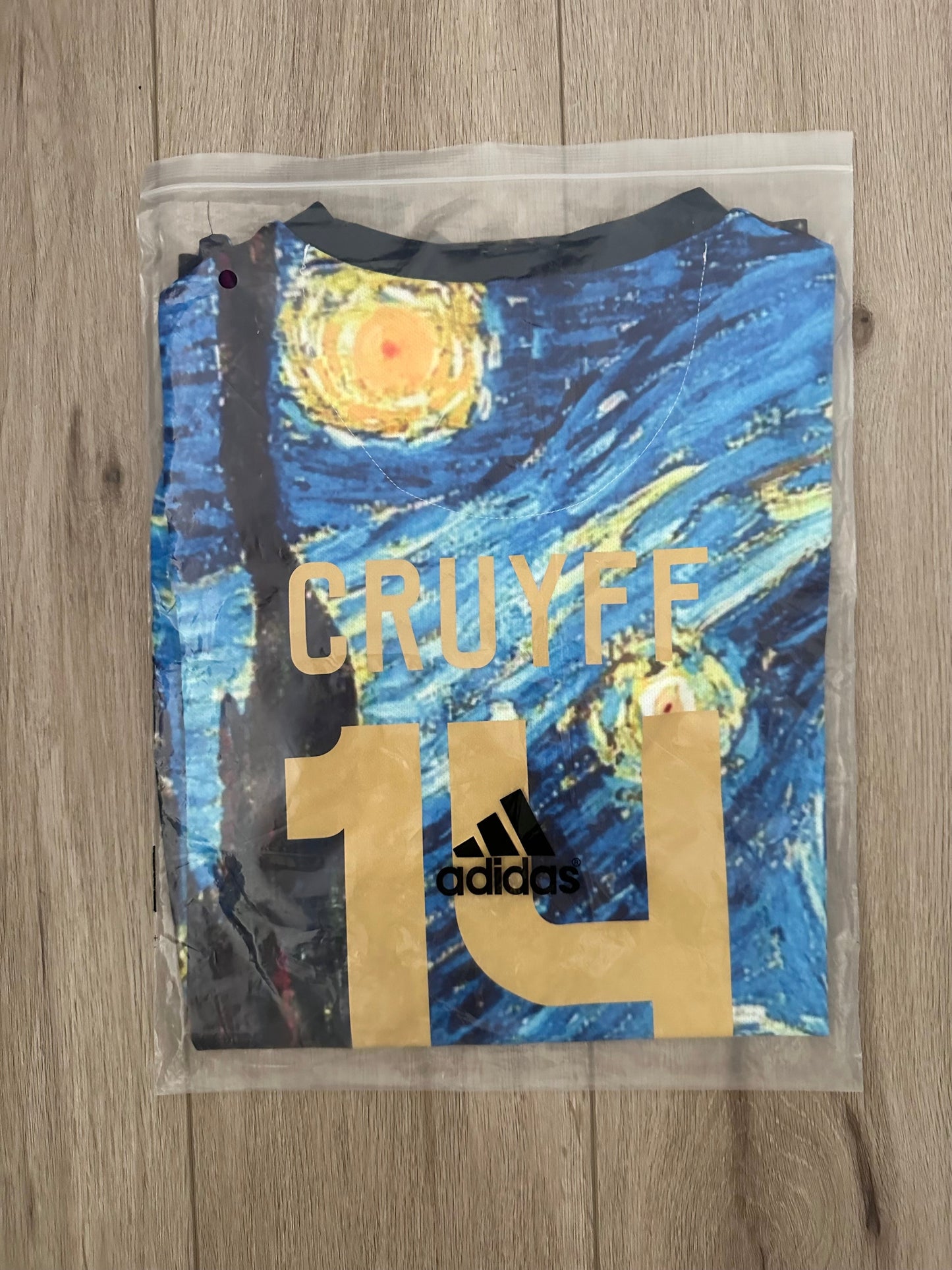 Ajax Amsterdam Special Edition Soccer Jersey – Cruyff #14 – Blue Art Design – Men’s
