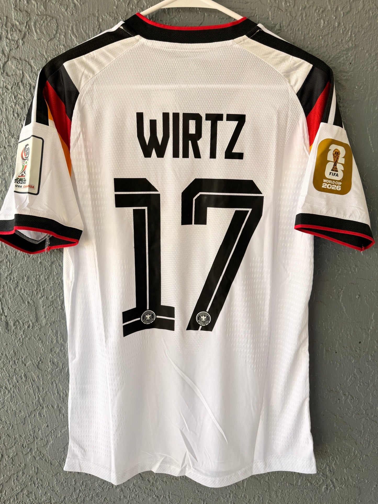 Germany Wirtz #17 2026 Home White Player Version Soccer Jersey Men