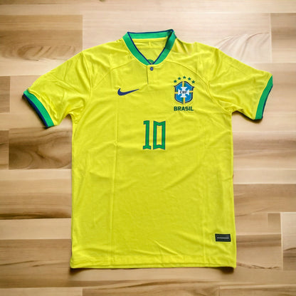 Brazil 2023 Home Soccer Jersey – Neymar Jr. #10 – Yellow – Men’s