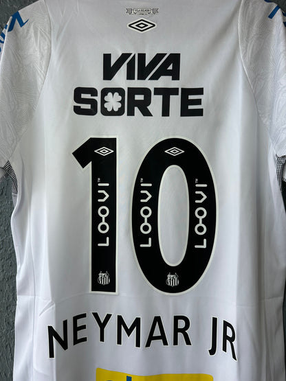 Santos Neymar Jr #11 2024/25 Home White Soccer Jersey Men