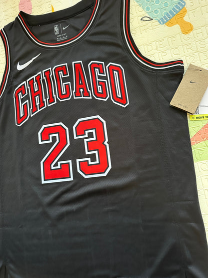 Chicago Michael Jordan #23 Black Retro Basketball Jersey Men Size