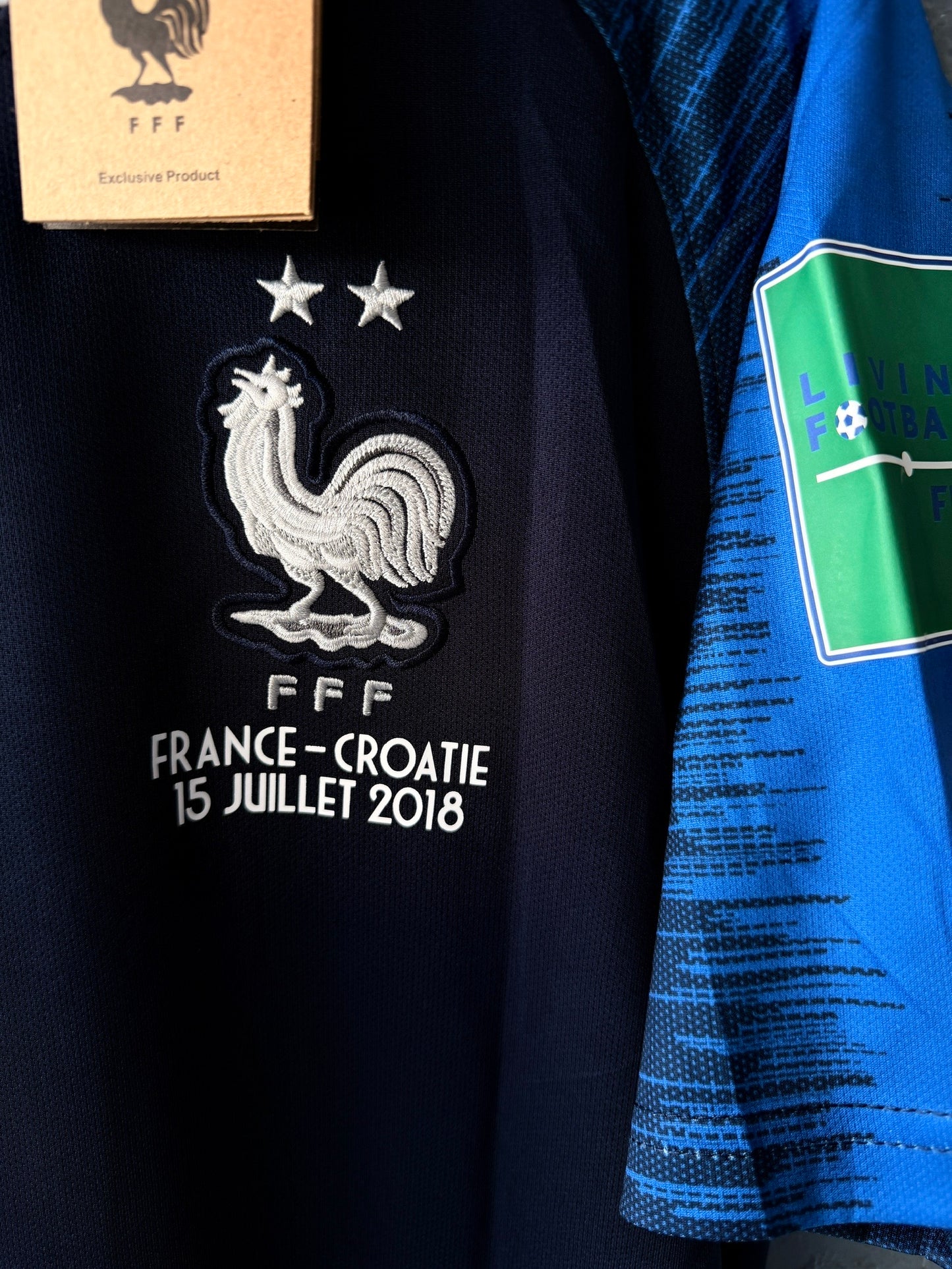 France Pogba #6 2018 Final Blue Retro Soccer Jersey Men