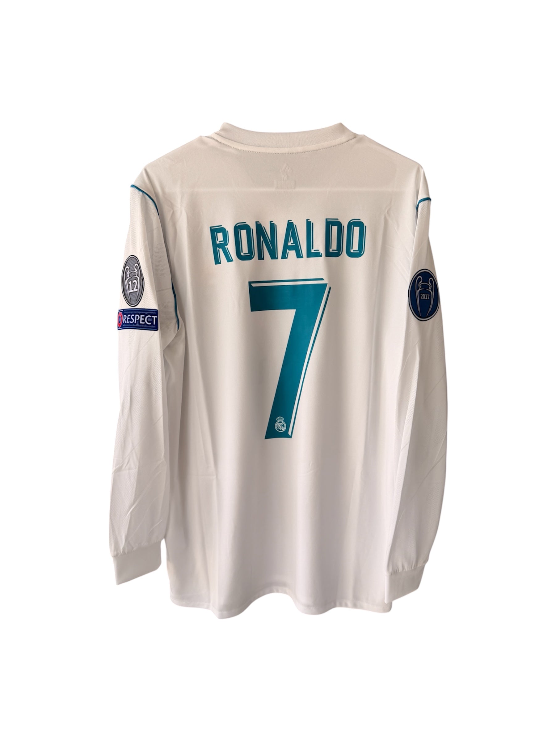 Real Madrid Cristiano Ronaldo #7 2018 Final White Long Sleeve