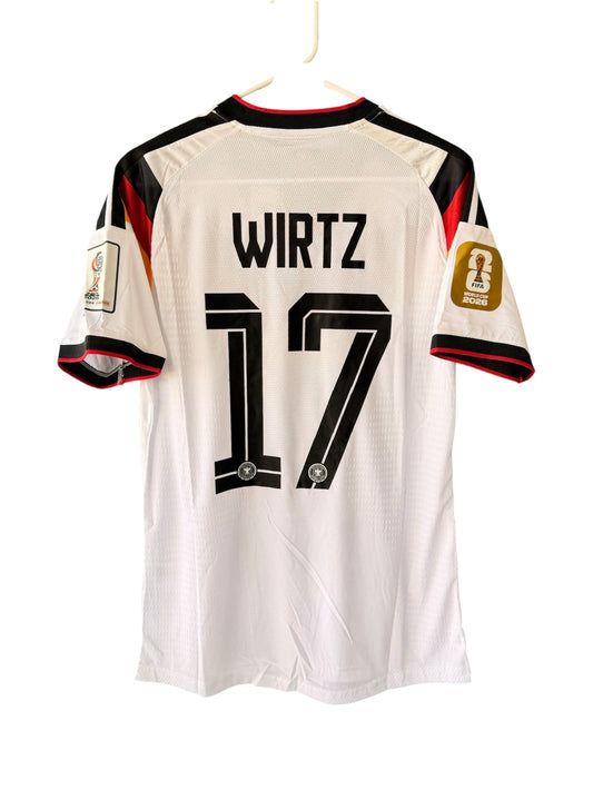 Germany Wirtz #17 2026 Home White Player Version Soccer Jersey Men