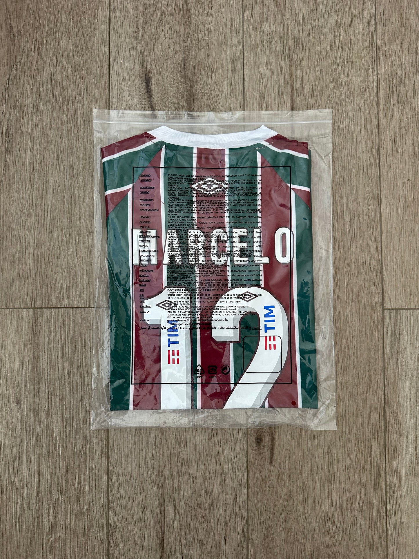 Fluminense Marcelo #12 Soccer Jersey Home Red Green Men