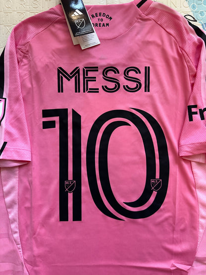 Inter Miami Messi #10 2025 Home Pink Soccer Jersey Men