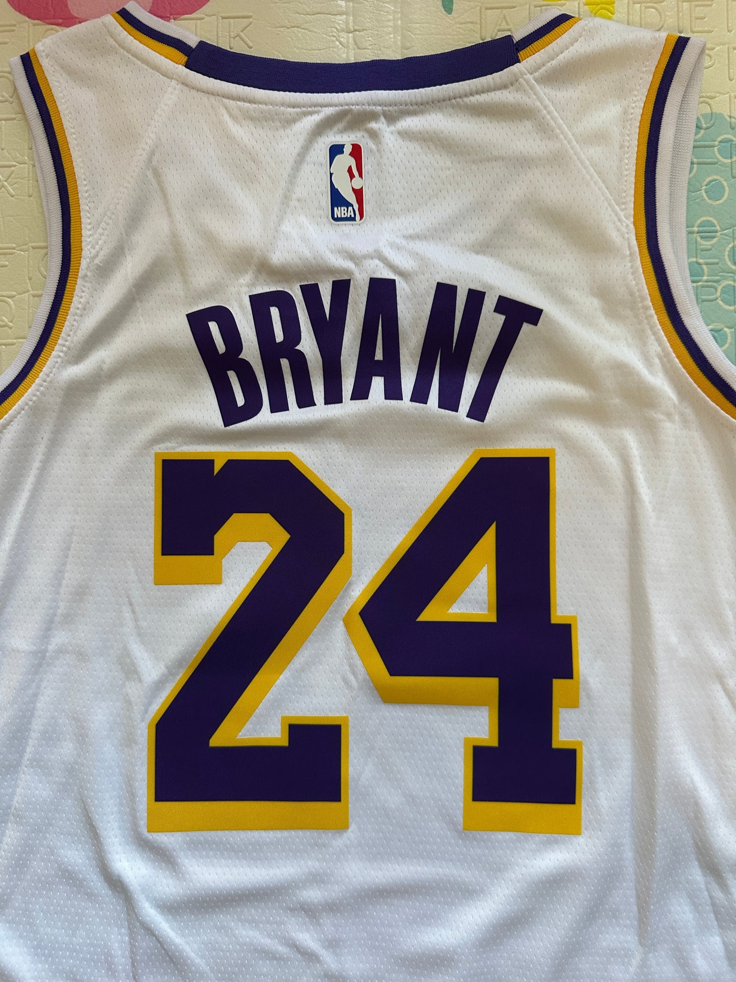 Los Angeles Kobe Bryant #24 White Basketball Jersey Men Size