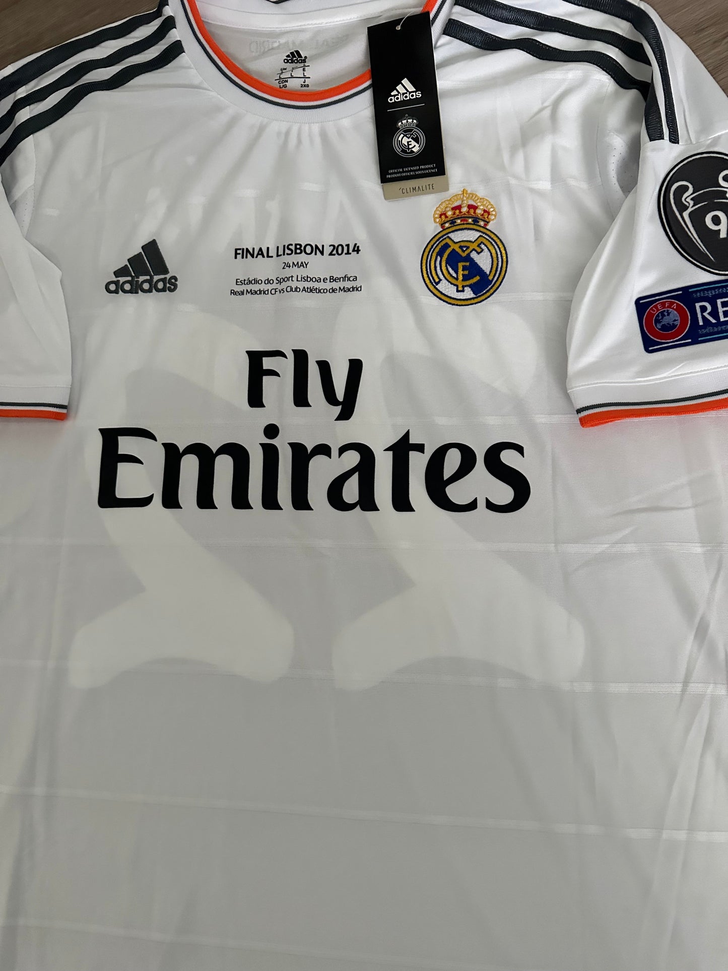 Real Madrid Angel Di Maria #11 2013/14 Home Retro Soccer Jersey Men