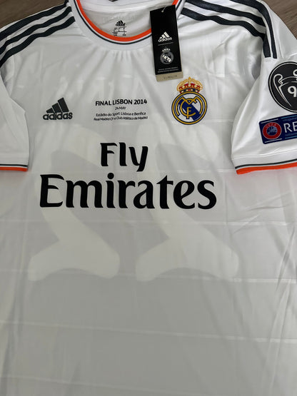 Real Madrid Angel Di Maria #11 2013/14 Home Retro Soccer Jersey Men