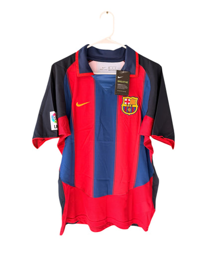 Barcelona Ronaldinho #10 Soccer Jersey Retro Men Size