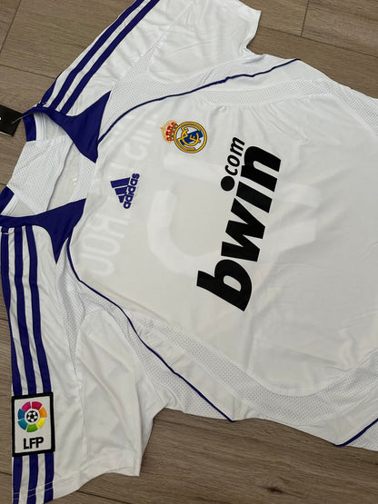 Real Madrid 2007/08 Home Retro Soccer Jersey – Ruud van Nistelrooy #17 – White – Men’s