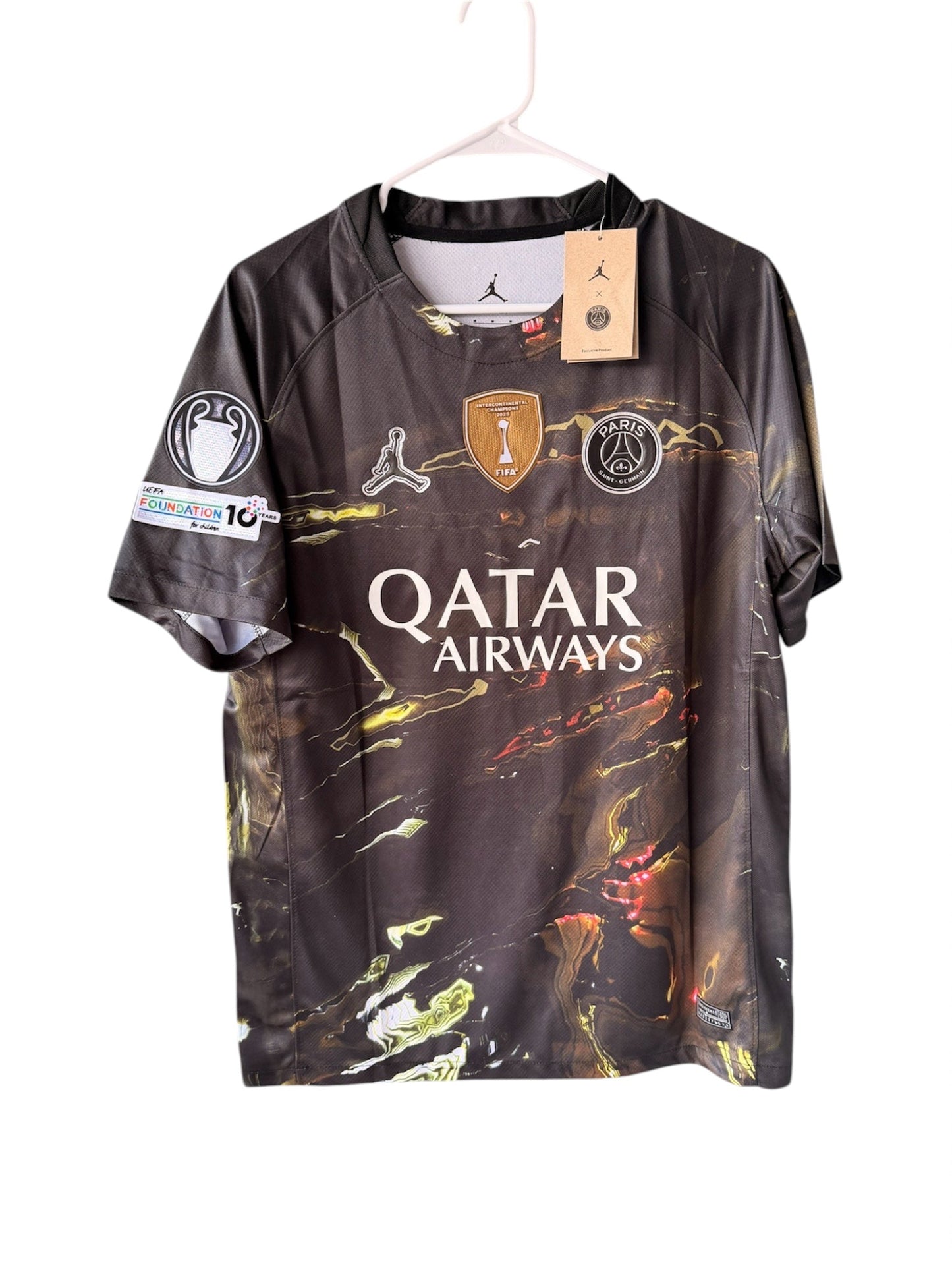 PSG Vitinha #17 2025/26 Special Edition Black Soccer Jersey Men Size