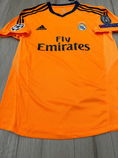 Real Madrid 13/14 Cristiano Ronaldo UCL Retro Orange Third Jersey Men’s Size