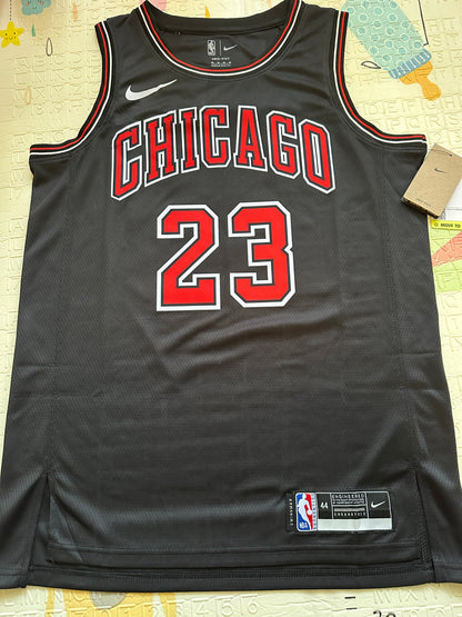 Chicago Michael Jordan #23 Black Retro Basketball Jersey Men Size