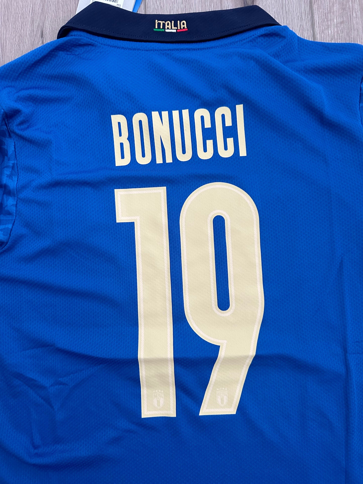 Italy 2021 Euro Final Soccer Jersey – Leonardo Bonucci #19 – Home – Men’s
