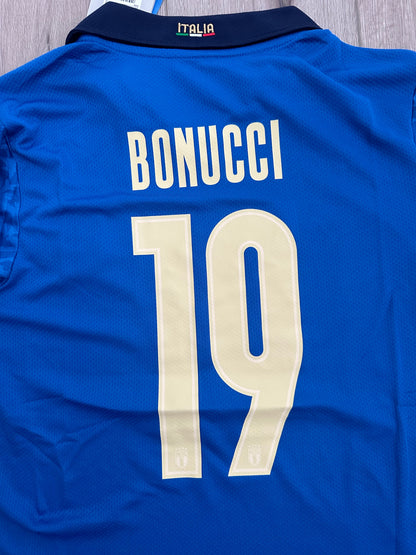Italy 2021 Euro Final Soccer Jersey – Leonardo Bonucci #19 – Home – Men’s