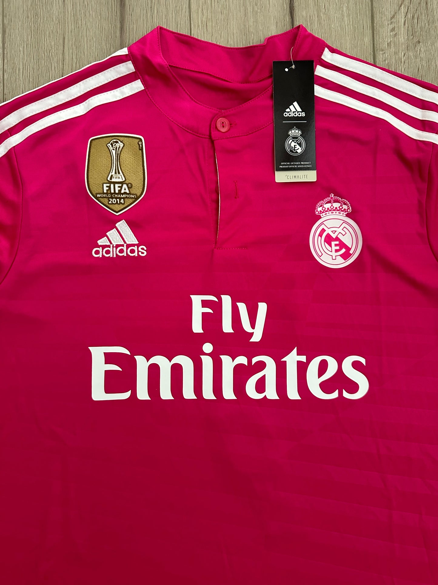 Real Madrid Cristiano Ronaldo #7 2014/15 Pink Away Soccer Jersey Men