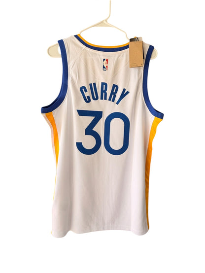 Warriors Stephen Curry #30 White Basketball Jersey Men