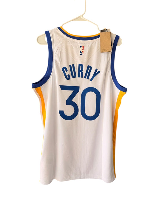 Warriors Stephen Curry #30 White Basketball Jersey Men