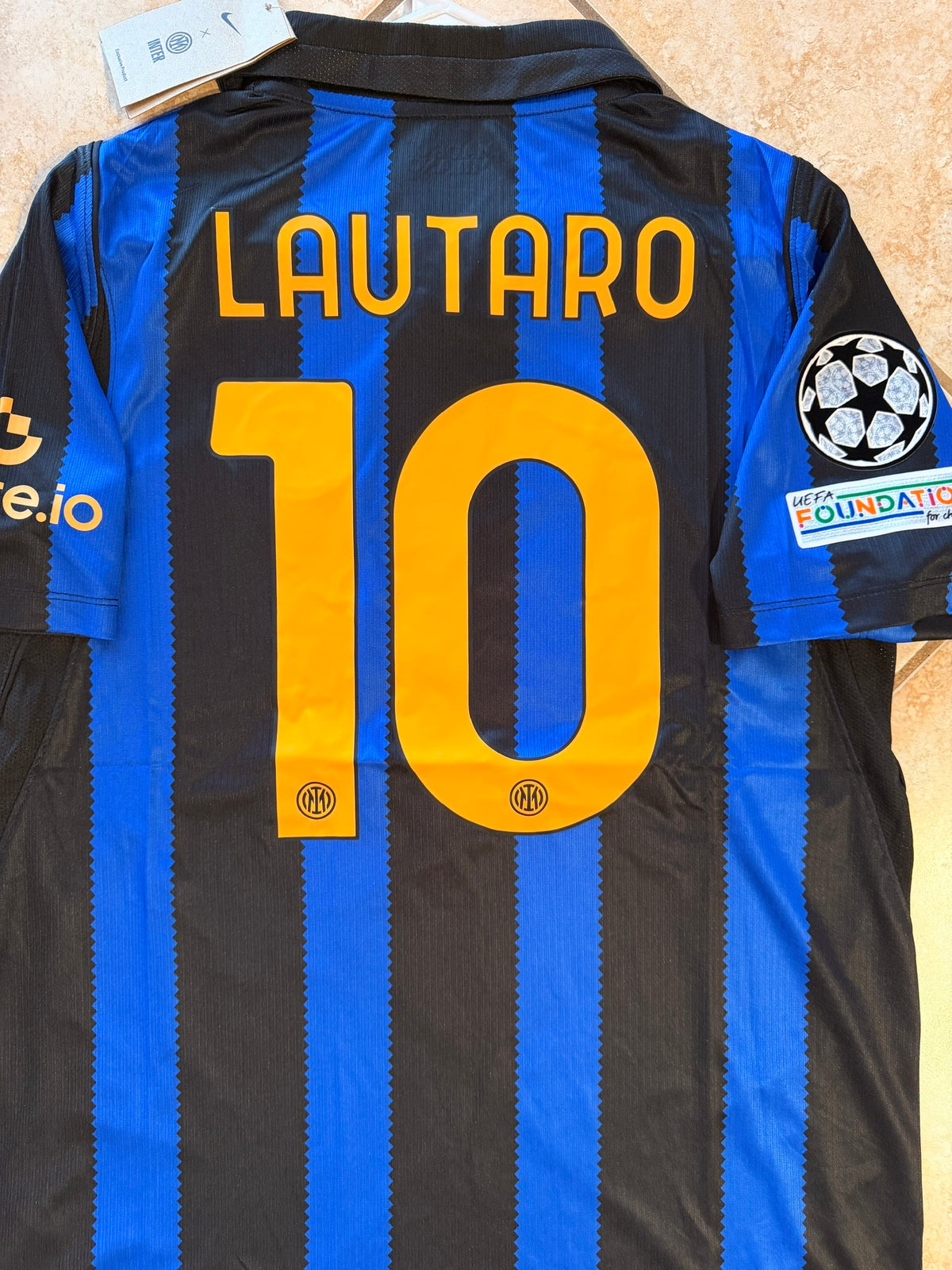 Inter Milan Lautaro Martinez #10 2026/27 Home Blue Black Soccer Jersey Champions Men